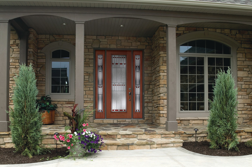 FCM872AD Sedona Red Classic Fiberglass Mahogany Doors Collection