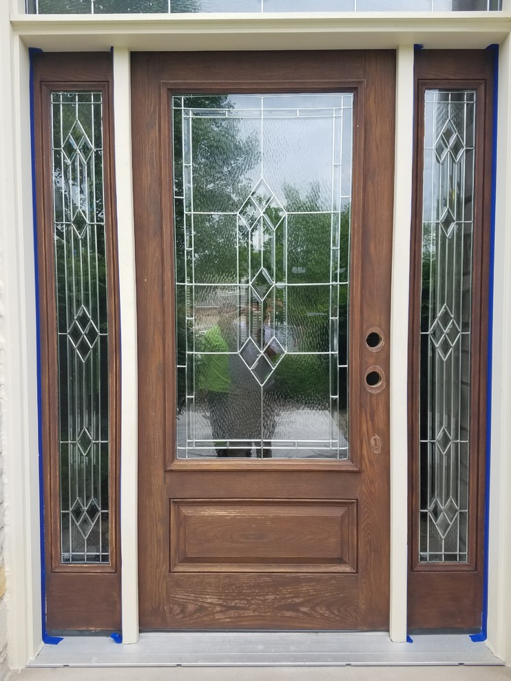 Fiberglass door refinish Entry Chicago by Wall Doctors Houzz