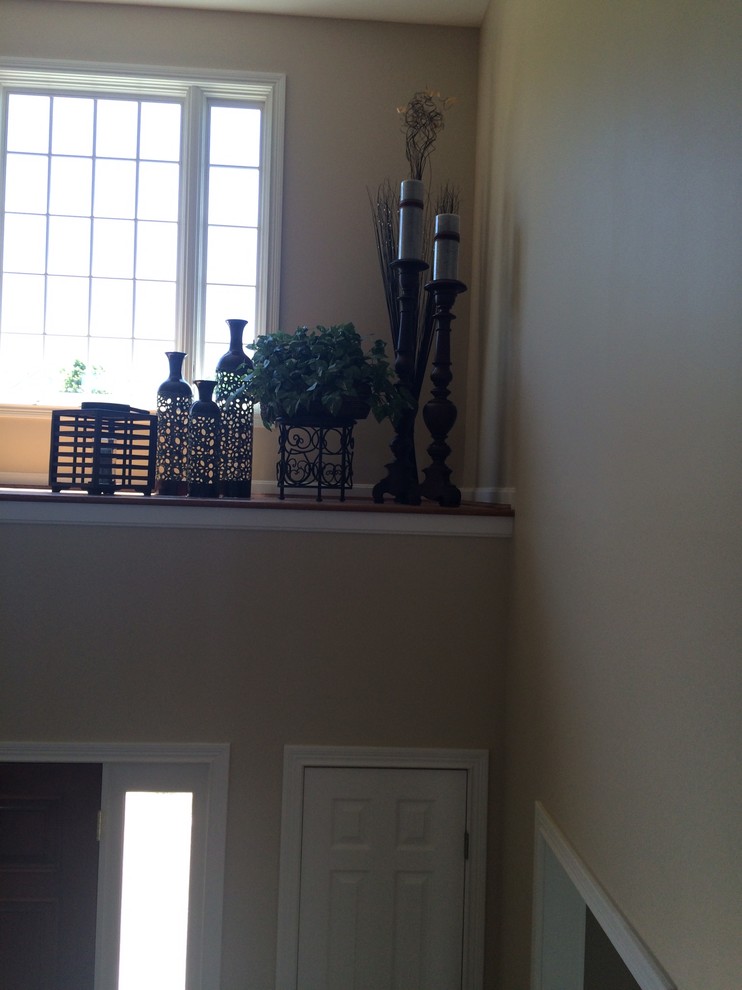 Foyer Plant Ledge Contemporary Entry Cincinnati by Transformed