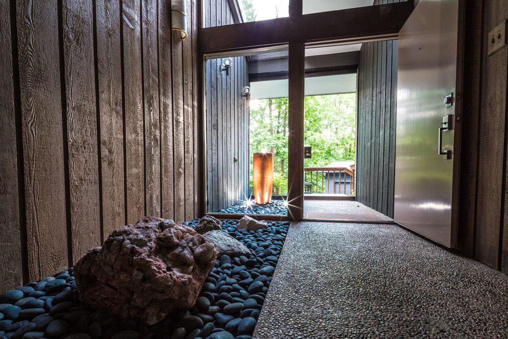 Frank Lloyd Wright Inspired House - Modern - Entry - Cincinnati - by ...