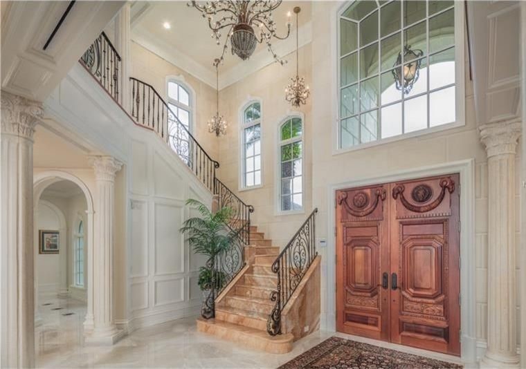 French Classic Mansion in Orlando, 17,000 square feet. Portfolio -  Traditional - Entry - Orlando - by Susan Berry Design, Inc. | Houzz