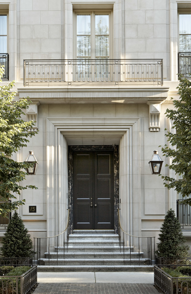 French Townhome Chicago Gold Coast Traditional Entry Chicago