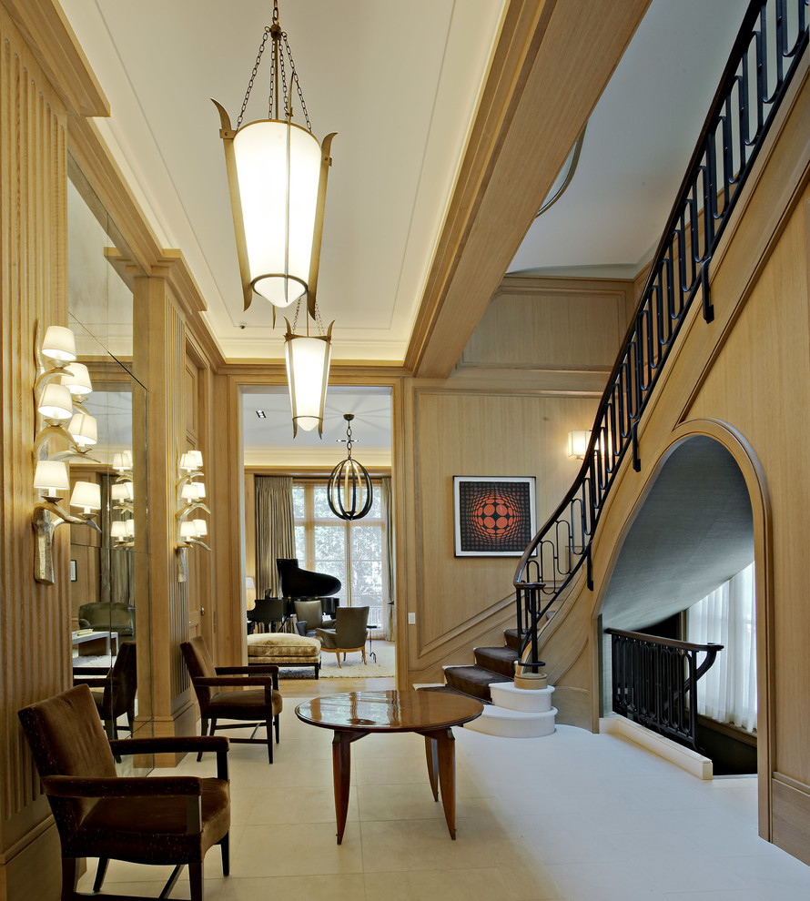 French Townhome Chicago Gold Coast Traditional Entry Chicago