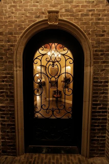 Источник вдохновения для домашнего уюта: фойе в классическом стиле с поворотной входной дверью и черной входной дверью