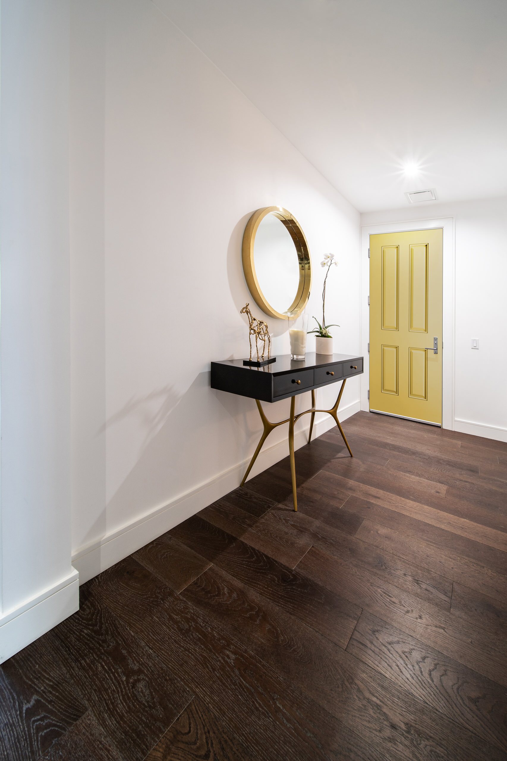 Front Door Ideas | Modern Style | Gold Accents | Hardwood Floors | Foyer -  Entry - Los Angeles - by EL & EL Wood Products Corp. | Houzz