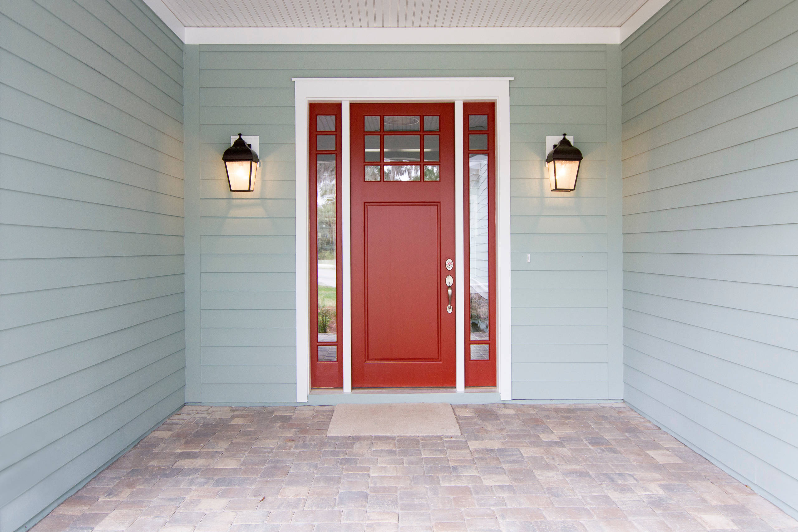 おしゃれな玄関 赤いドア 画像 21年9月 Houzz ハウズ