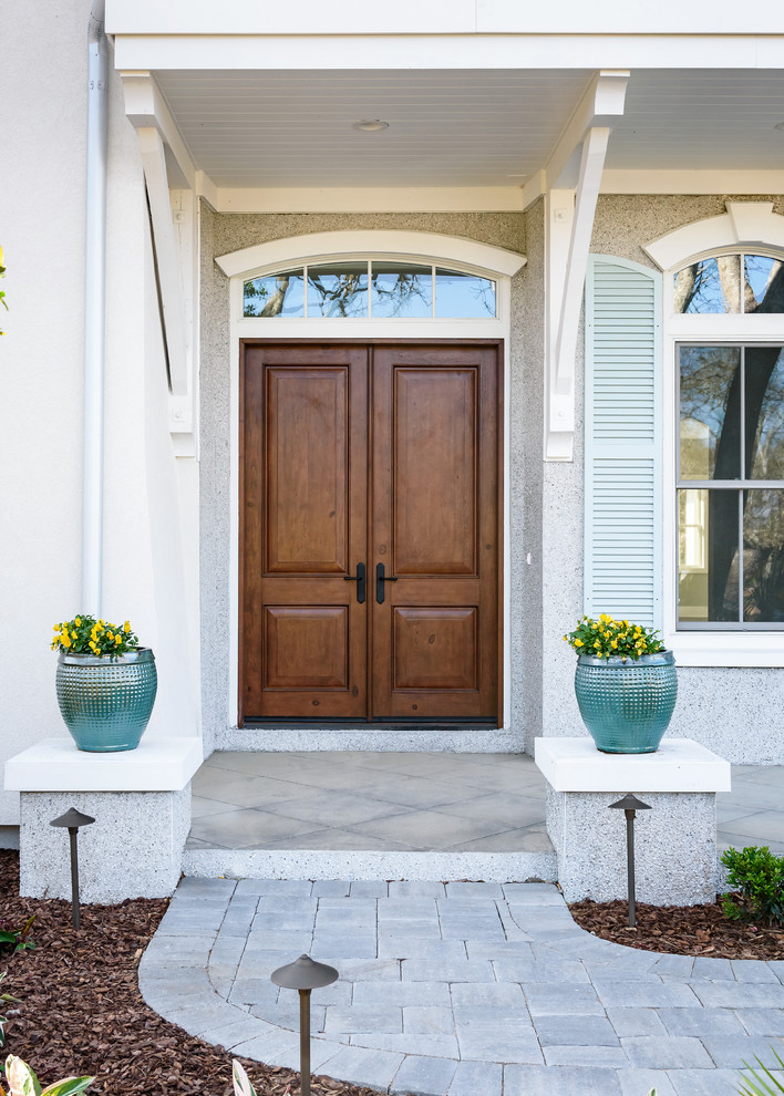 Front Doors Beach Style Entry Jacksonville by Glenn Layton Homes