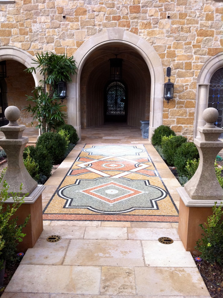 Inspiration for a world-inspired entrance in Orange County.