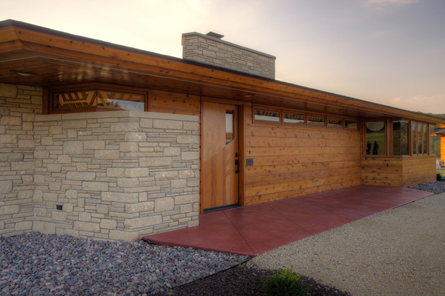 Houzz Tour Usonian Inspired Home With All The Wright Moves