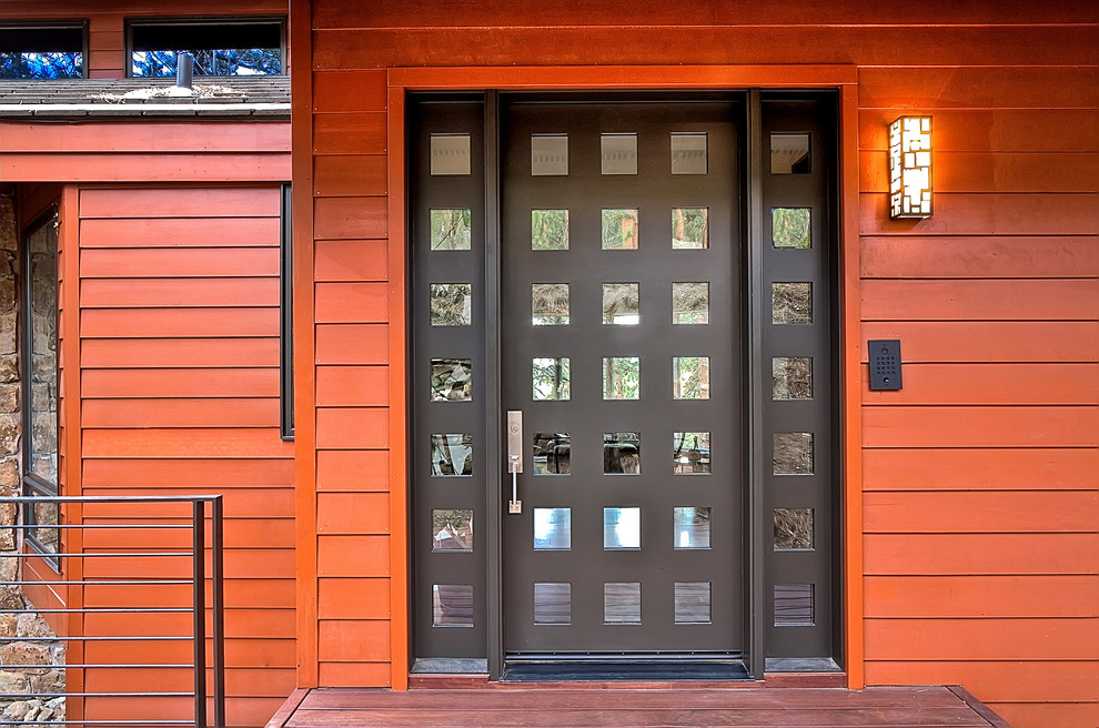 This is an example of a contemporary entrance in Denver.