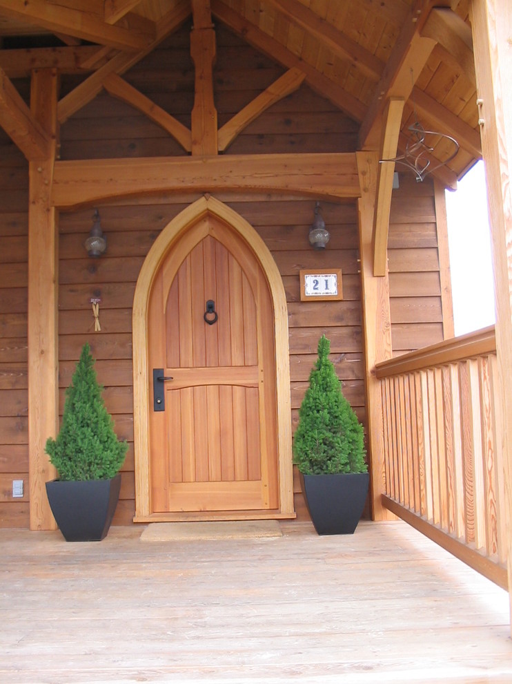 Gibbard Traditional Entry Vancouver by Hamill Creek Timber Homes Houzz