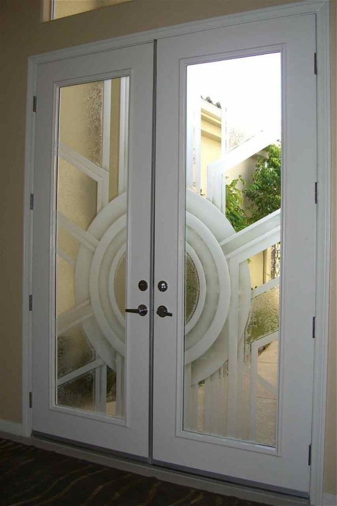 Glass Doors Frosted Glass Front Entry Doors Sun Odyssey 3d Open Spaces Modern Entry Other By Sans Soucie Art Glass