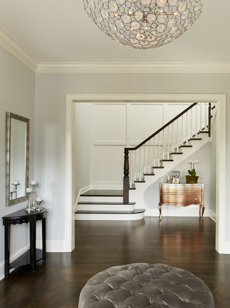 Inspiration for a transitional entryway remodel in Chicago