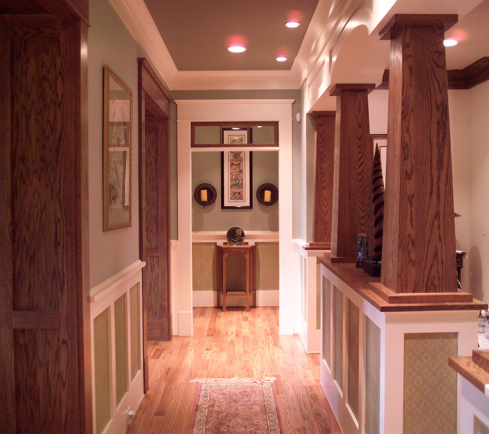 Gould Hall with Craftsman room dividers Craftsman Entry Atlanta