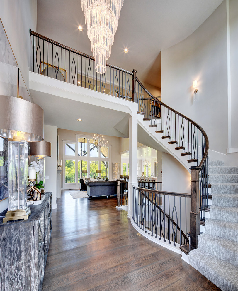 Hamilton Model Home Overland Park, KS Craftsman Entry Kansas City by Bickimer Homes Houzz