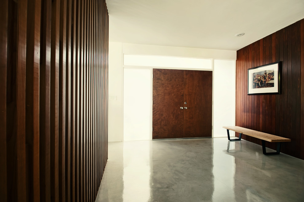 Inspiration for a 1960s entryway remodel in Los Angeles