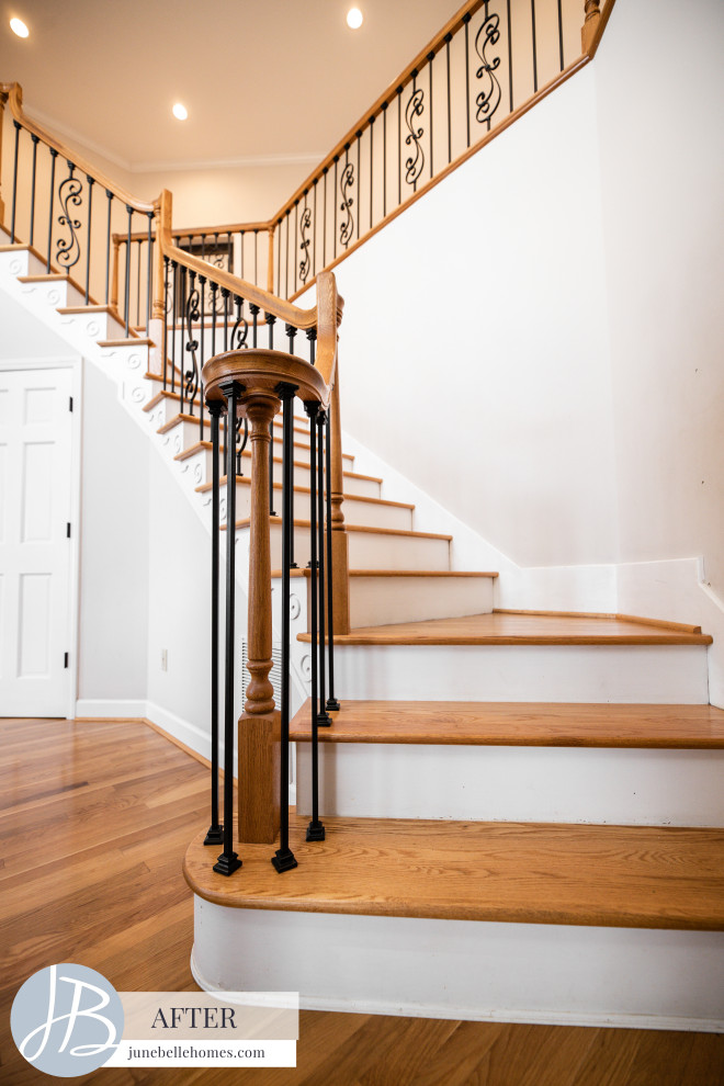Hickory NC Foyer / Railing Upfit Staircase Charlotte by June