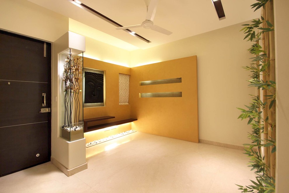 Inspiration for a contemporary entryway remodel in Hyderabad