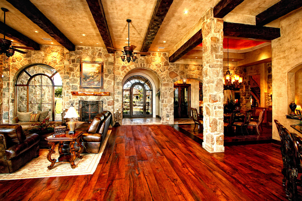 Tuscan entryway photo in Austin