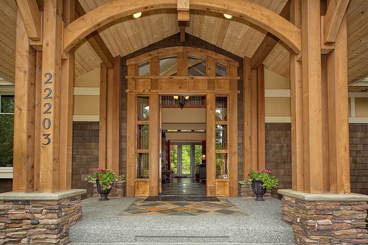 Foto di un ingresso o corridoio american style
