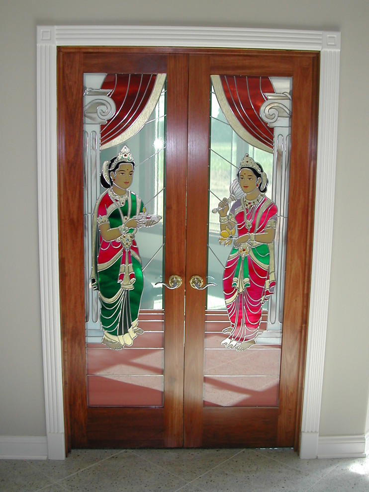 Indian Prayer Room Doors Asian Entry Indianapolis by Designer
