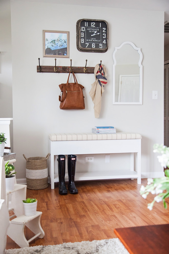 Inspiration for a small transitional entryway remodel in Chicago