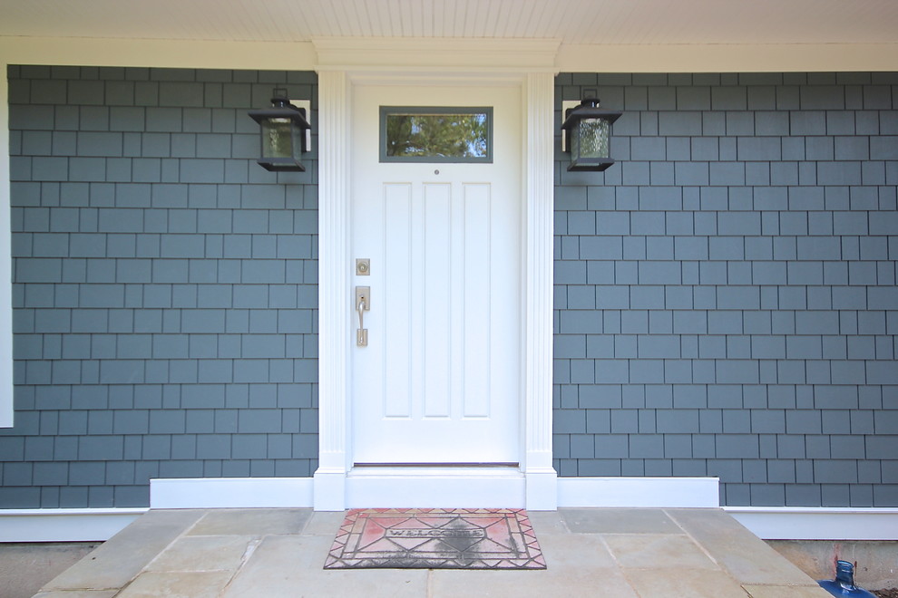 This is an example of a beach style entrance in New York.