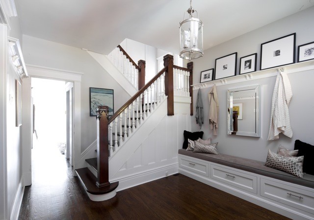 Inspiration for a timeless entryway remodel in Toronto