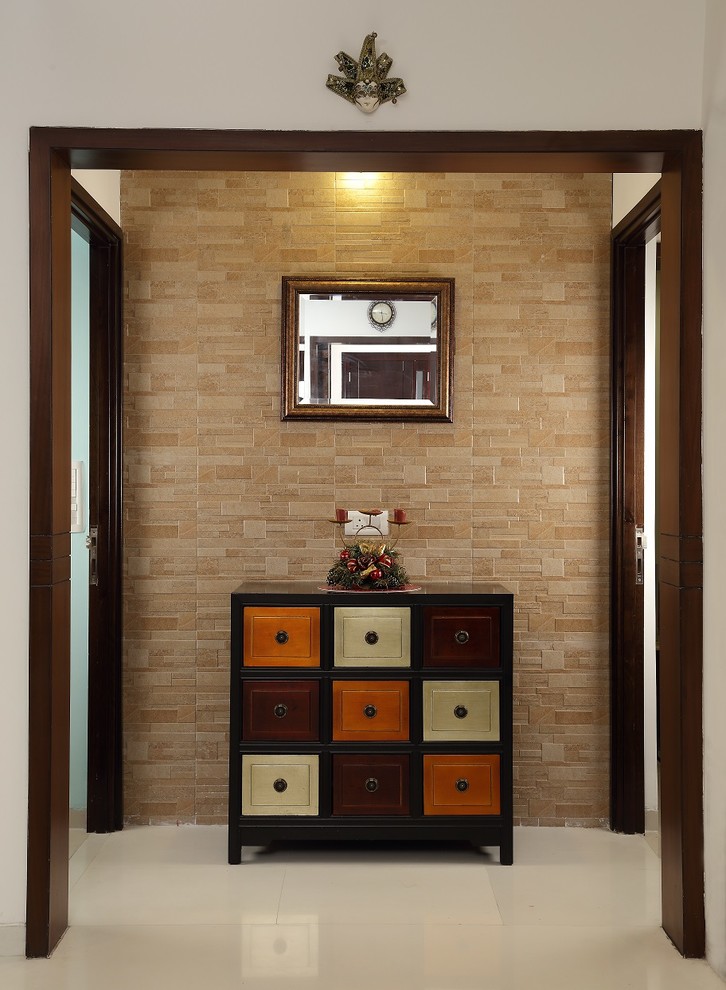 Inspiration for a contemporary entryway remodel in Hyderabad