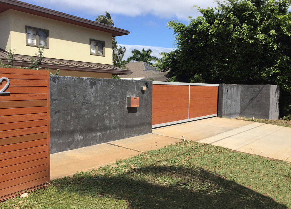 Photo of a modern entrance in Hawaii.