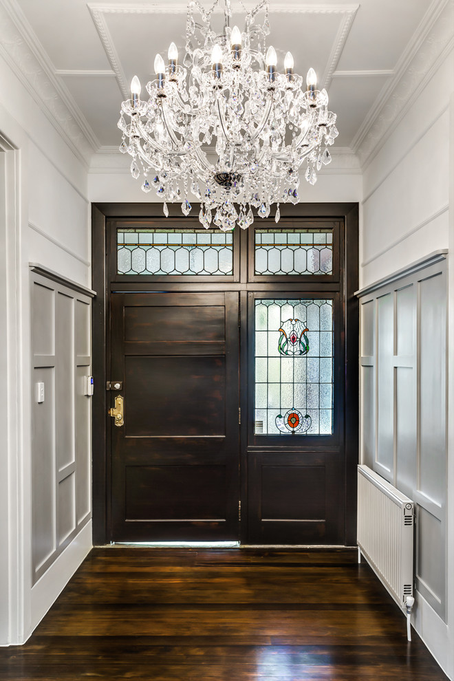 Inspiration for a contemporary entryway remodel in Melbourne