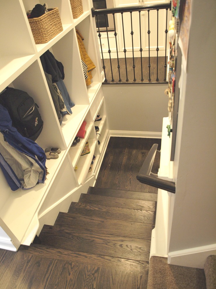 Aménagement d'un petit escalier classique.