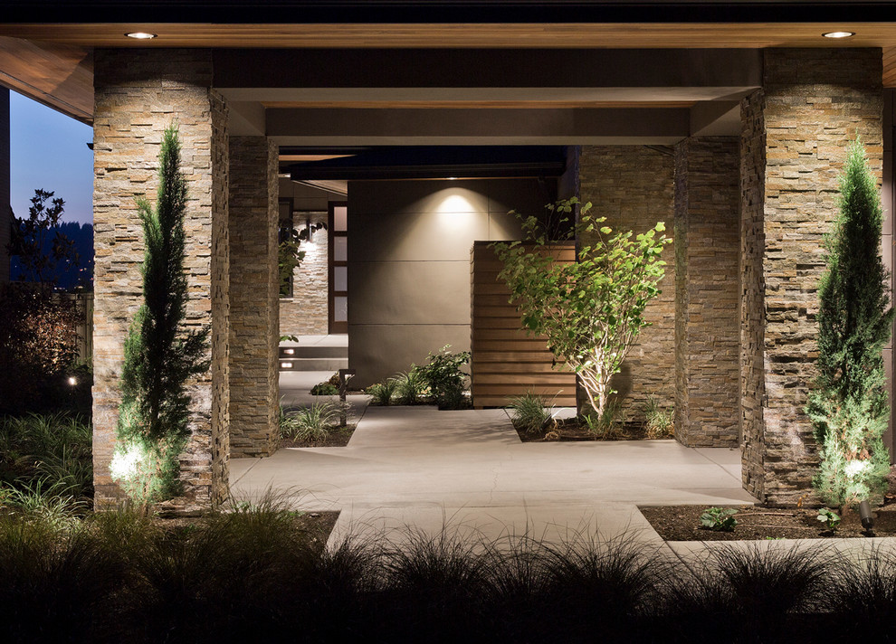 Design ideas for a medium sized contemporary entrance in Seattle.
