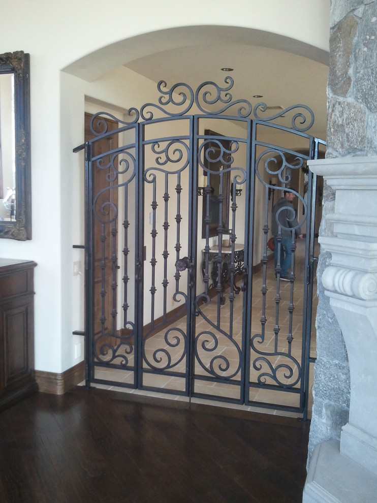 This is an example of a mediterranean entrance in Orange County.
