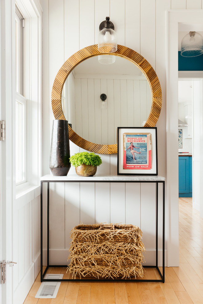 Inspiration for a small transitional entryway remodel in Bridgeport