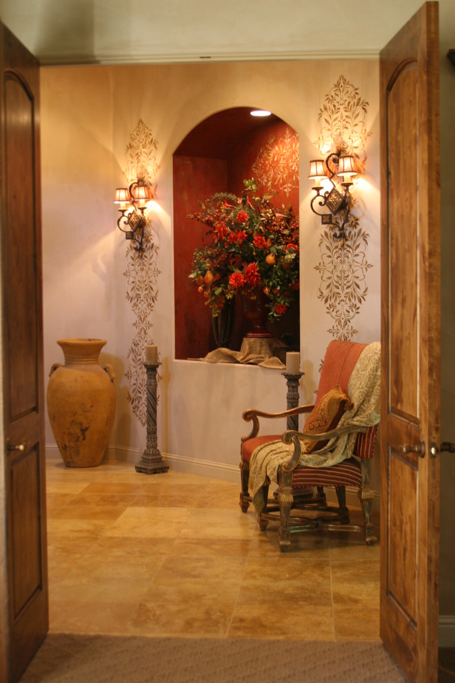 Entryway - mediterranean entryway idea in Sacramento