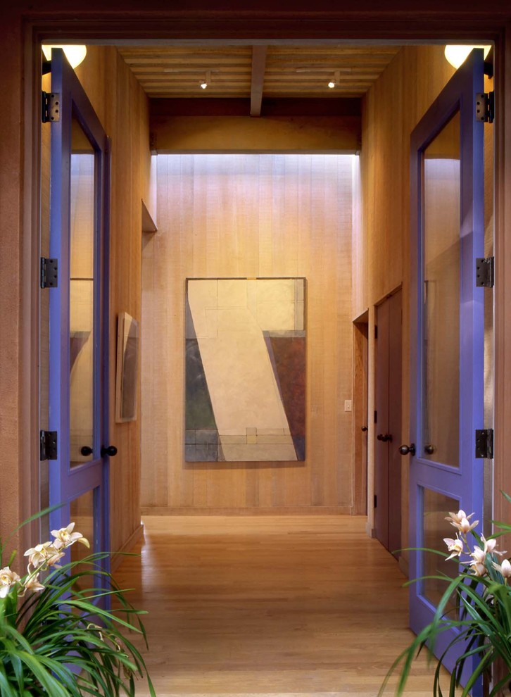 Inspiration for a contemporary entryway remodel in San Francisco