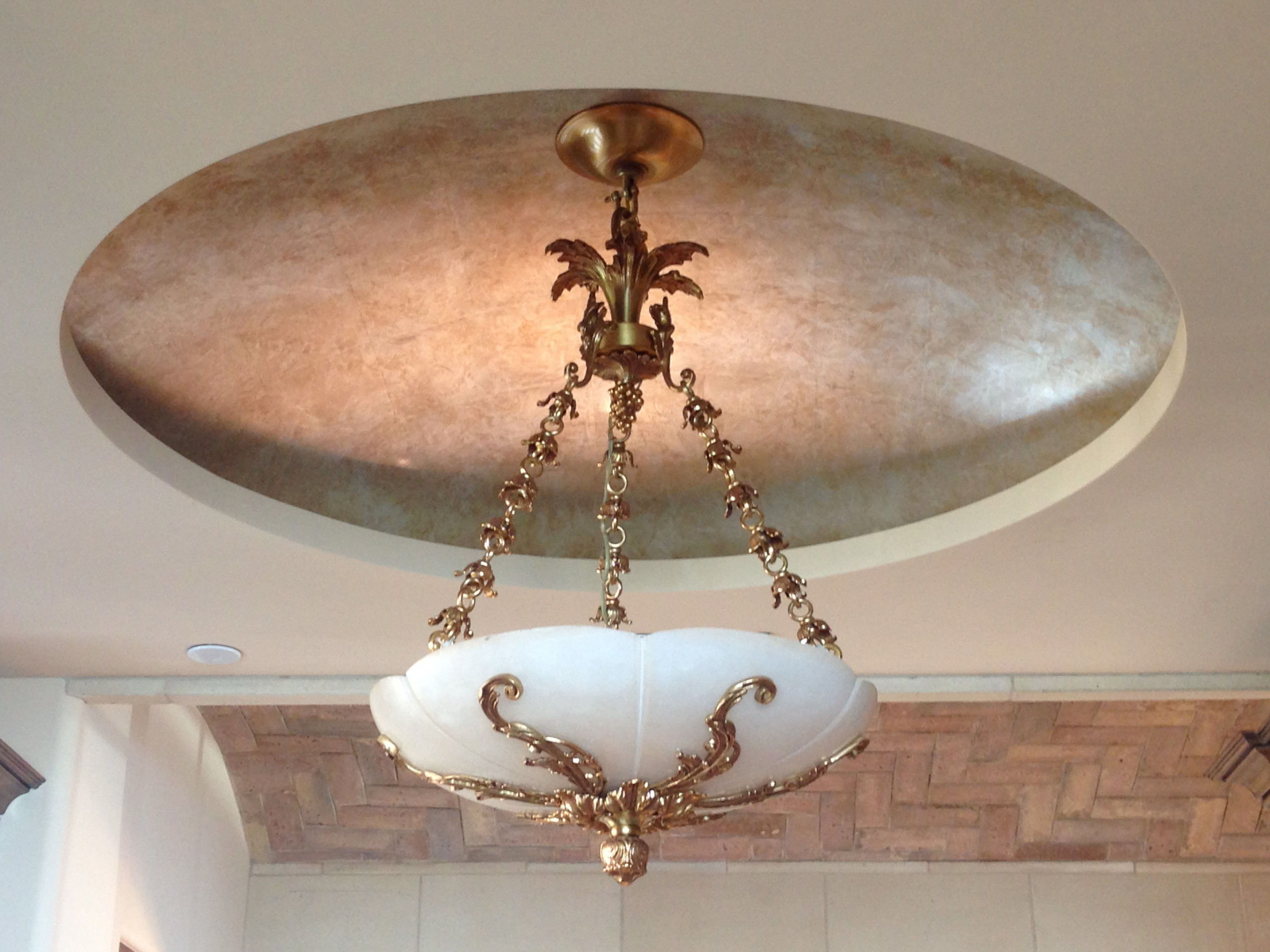wallpapers Silver Leaf Wallpaper Ceiling silver leaf ceiling houzz