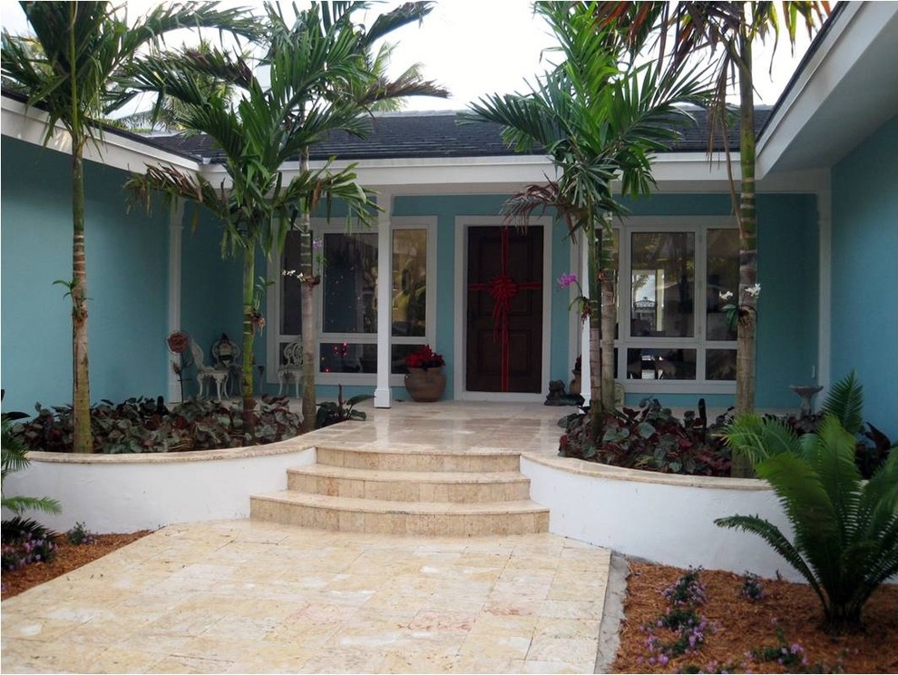 Miami Beach Landscaping Project Tropical Entry Miami by Cortada
