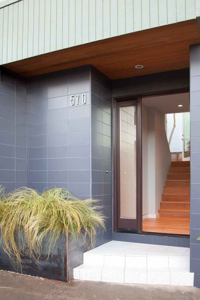 This is an example of a modern front door in San Francisco.