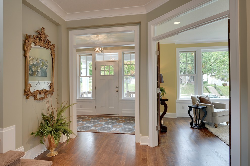 Minneapolis Custom Home Transitional Entry Minneapolis by AD??R