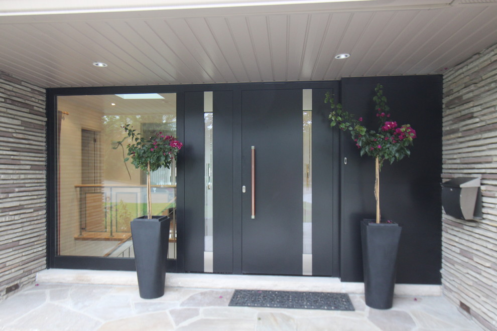 Inspiration for a modern entryway remodel in Toronto