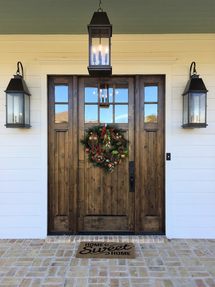 Modern Farmhouse with Colorful Whimsy Entry Dallas by Pollard