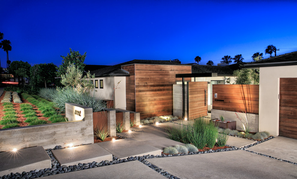 Inspiration for a modern entrance in San Diego.