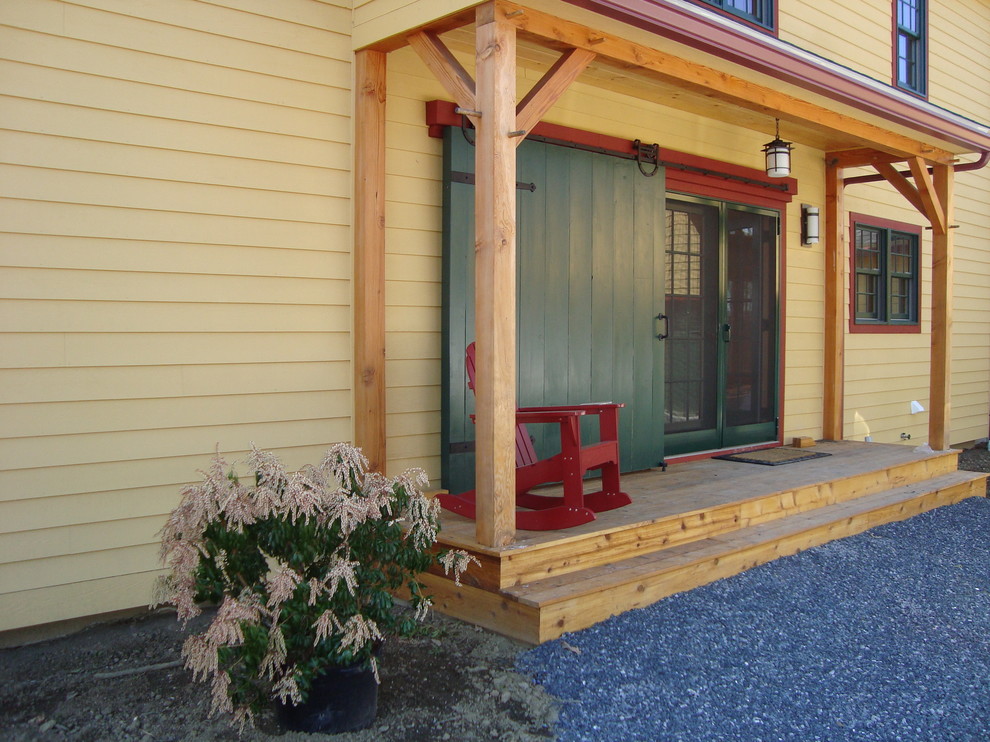 Modern Post and Beam Transitional Entry New York by Campbell