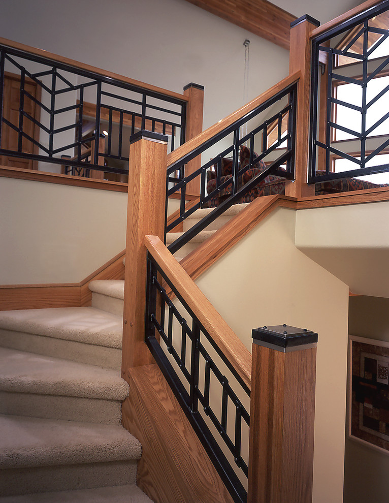 This is an example of a rustic staircase in Other.