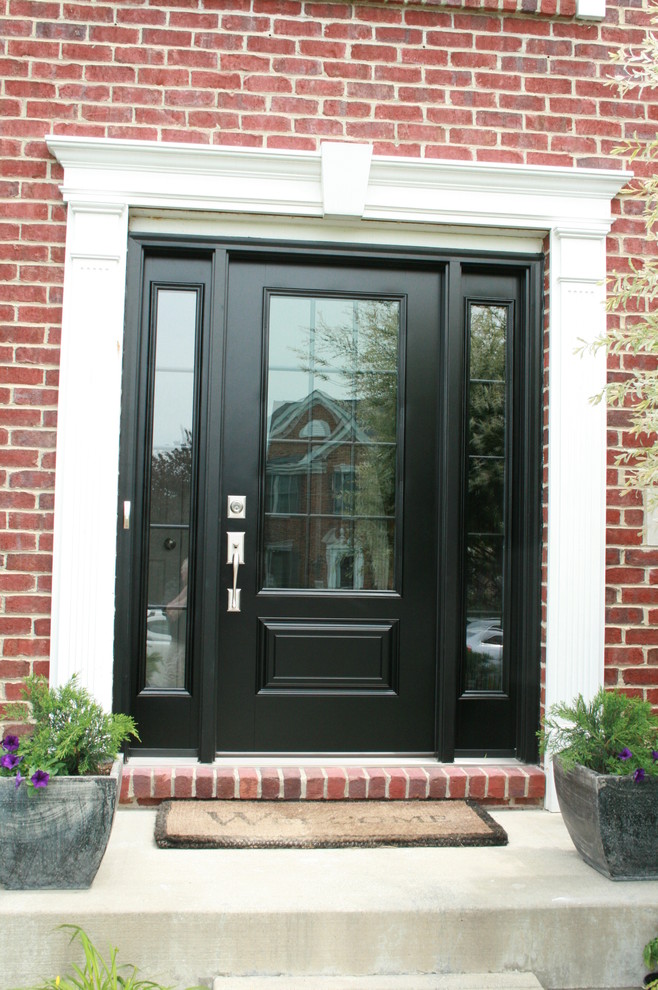 Inspiration for a modern front door remodel in Other