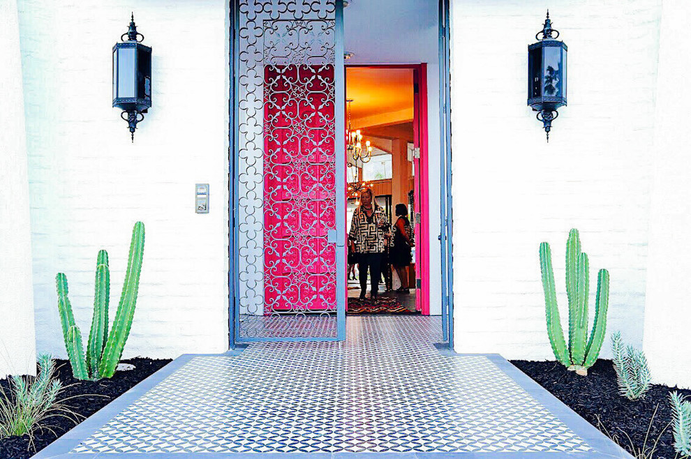 Photo of a retro entrance in Los Angeles.