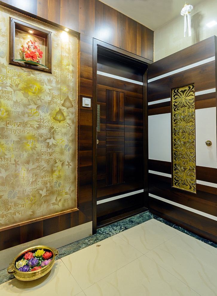 Example of an asian entryway design in Pune