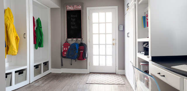 Mudroom Laundry Room Office Closet A Place For Everything American Traditional Entry New York By Cory Connor Designs Houzz